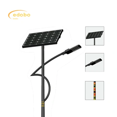 Customized Solar Street Lights Nrog Ib Leeg Ib Leeg Thiab Ob Lub Cev Rau Txoj Kev Siv