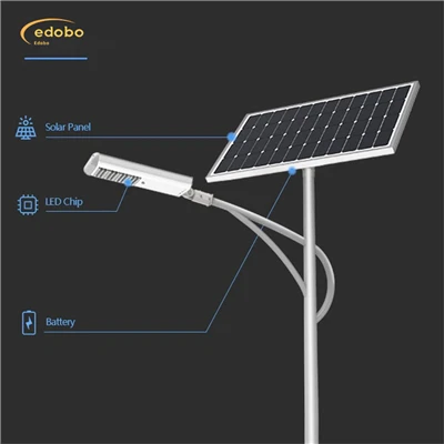 LED Txoj Kev Teeb Nrog Lithium Roj Teeb Hnub Ci Txoj Kev Teeb