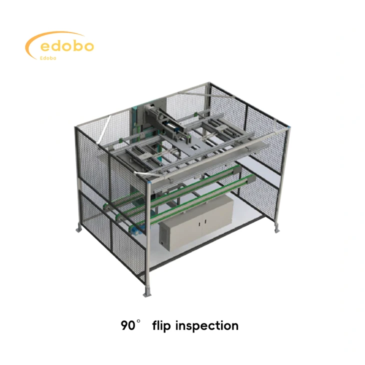 Hnub Ci Vaj Huam Sib Luag 90 degree Flip Visual Inspection Tshuab